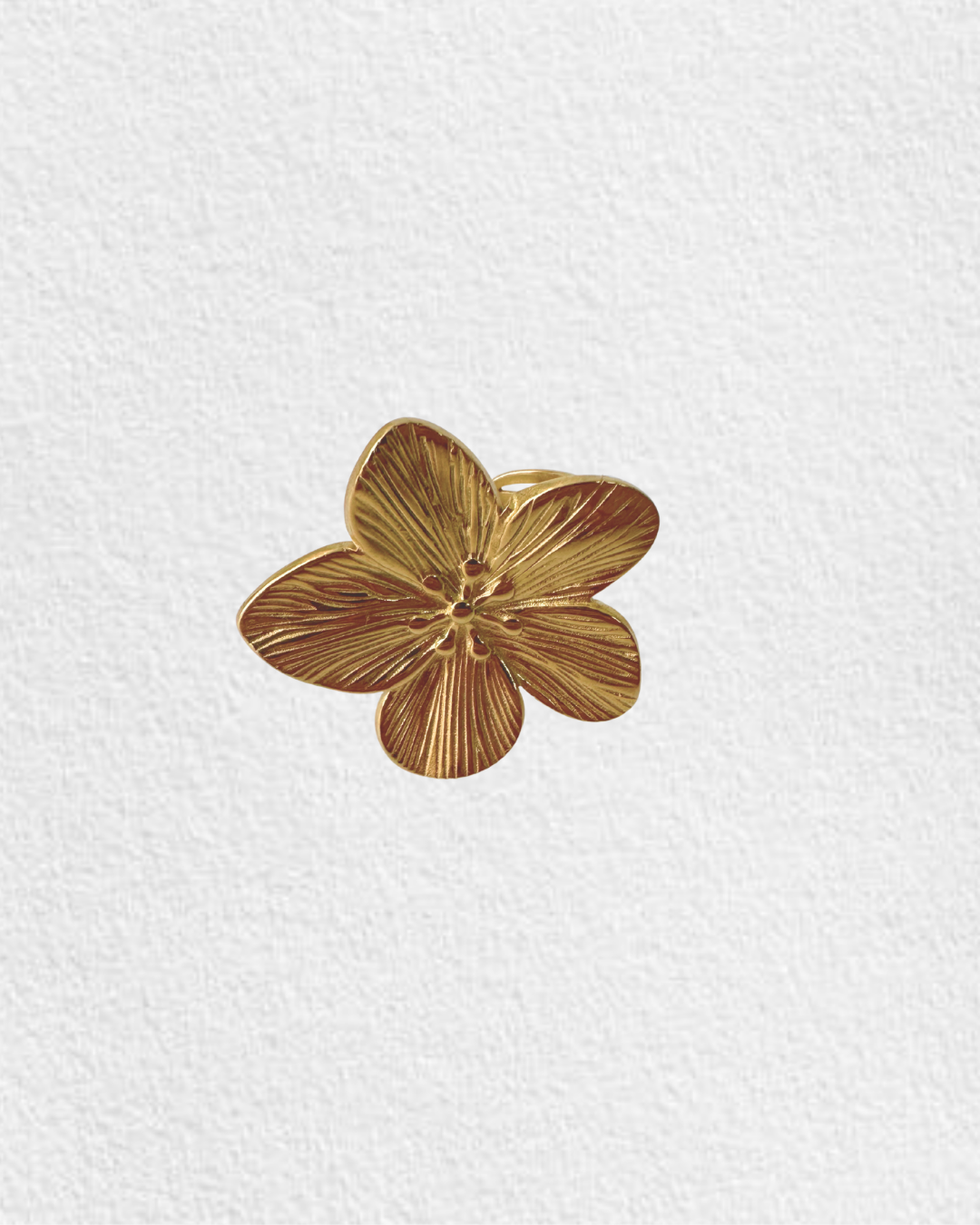 anel em aço FLOR