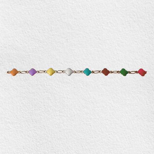 pulseira em aço TREVOS