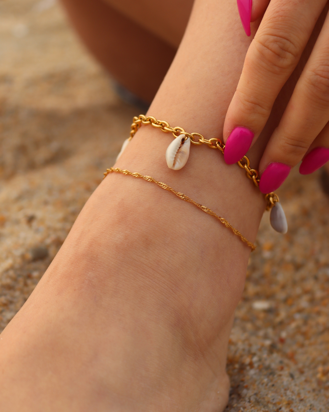 pulseira de pé em aço IVANNA