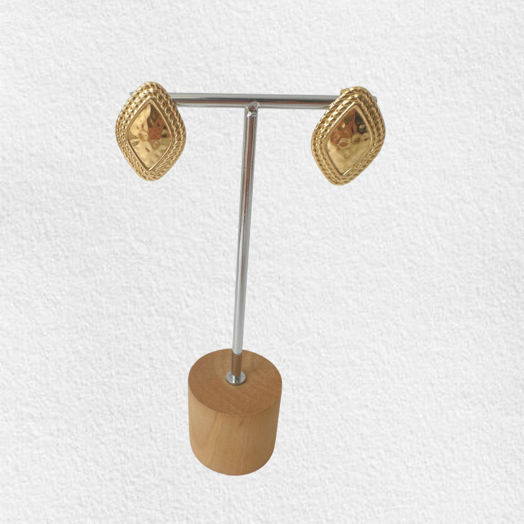 brincos em aço PAOLA