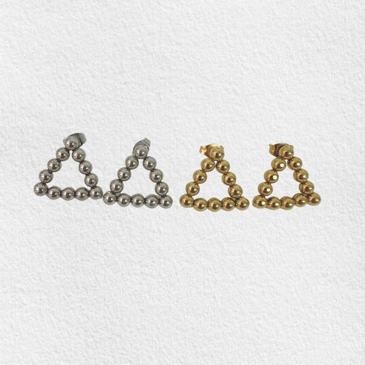 brincos em aço CAROL