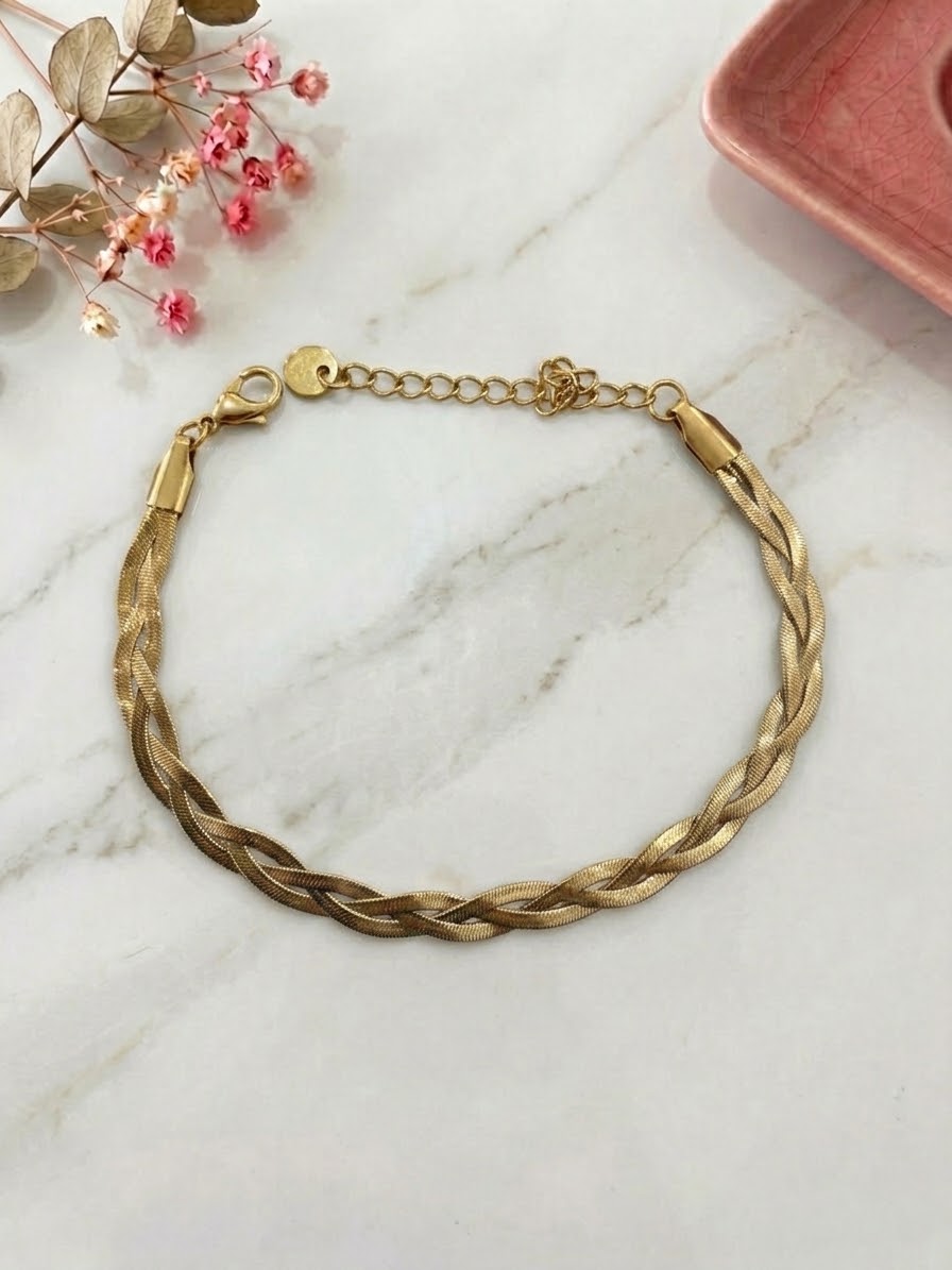 pulseira em aço BRINLY
